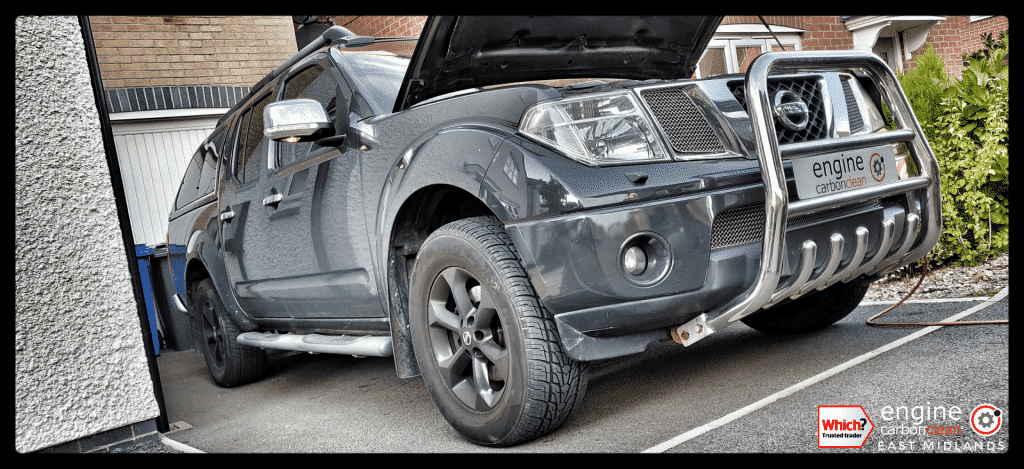 Just bought a vehicle? Diagnostic consultation and Engine Carbon Clean on a Nissan Navara 2.5dci (2010 - 76,164 miles)