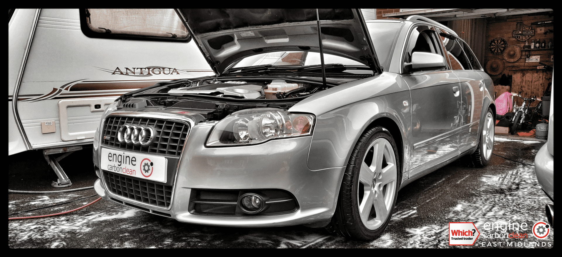 Diagnostic Consultation and Engine Carbon Clean on an Audi A4 3.0 TDI (2006 - 159,705 miles)