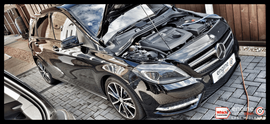 Diagnostic Consultation and Engine Carbon Clean on a Mercedes B180 (2015 - 47,089 miles)
