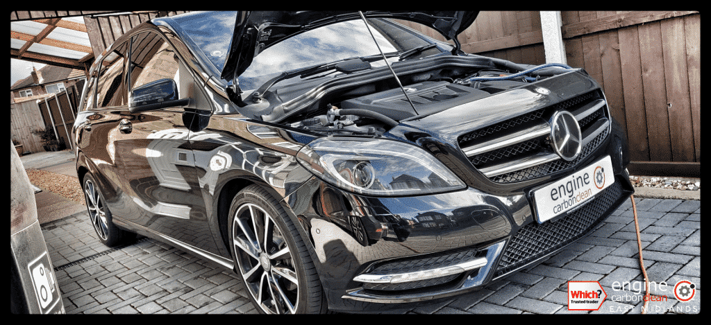 Diagnostic Consultation and Engine Carbon Clean on a Mercedes B180 (2015 - 47,089 miles)