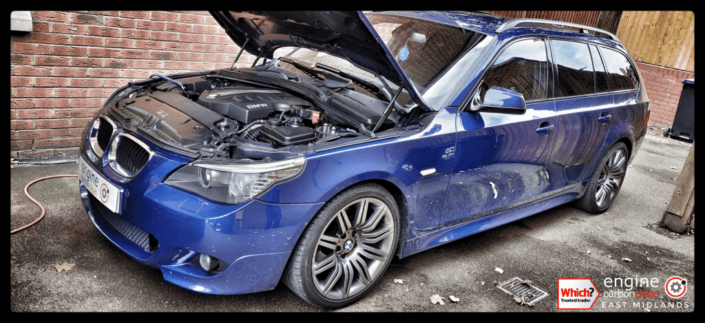 Diagnostic Consultation and Engine Carbon Clean on a BMW 520d (2010 - 122,805 miles)