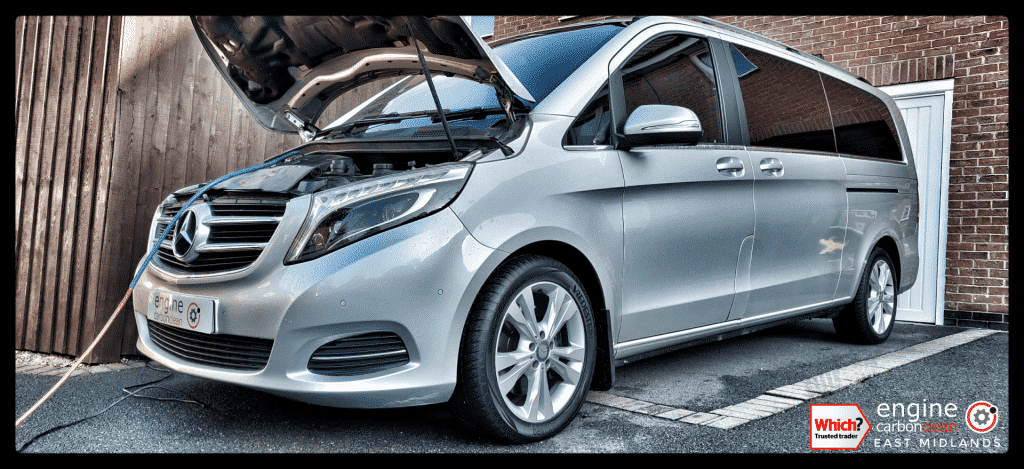 Diagnostic Consultation and Engine Carbon Clean on a Mercedes V220 (320,246 miles)