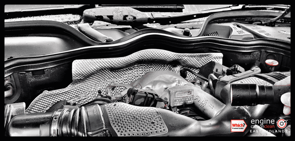 Leaking injector = no clean on this Mercedes E320 CDI (2008 - 128,696 miles)