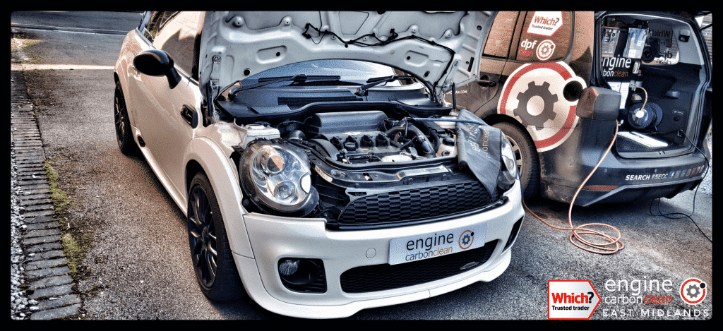 Diagnostic Consultation and Engine Carbon Clean on a JCW Mini 1.6 (2008 - 88,548 miles)