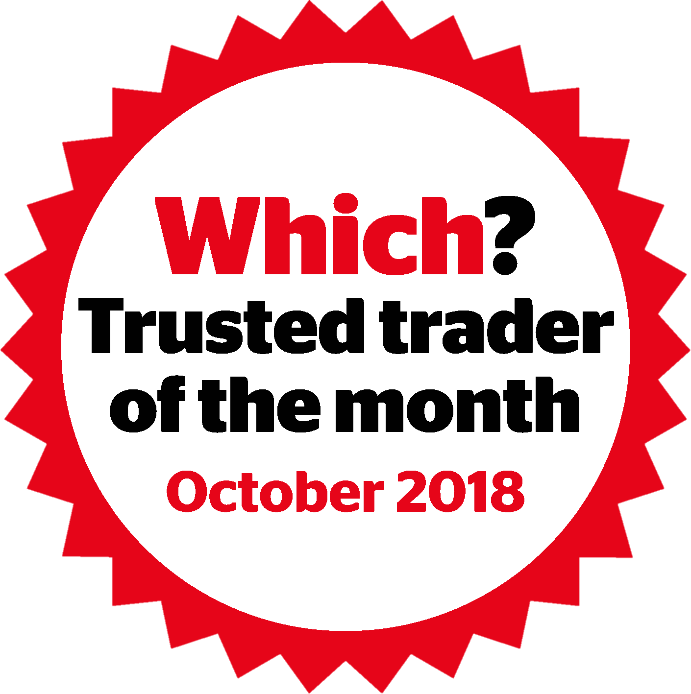 Which? Trusted Trader - Trader of the Month - October 2018
