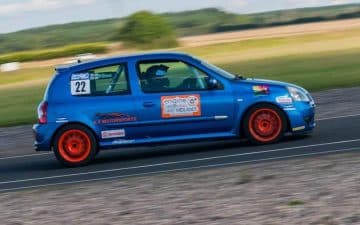 Paul Dixon in his Renault Clio